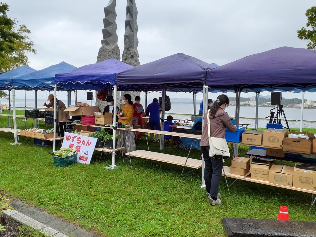 9/3ファーマーズマーケット開催しました。 まつえファーマーズマーケット まつえ循環プロジェクト
